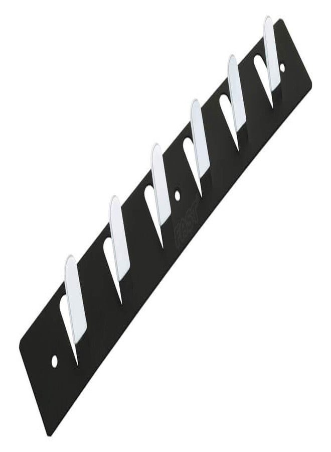 FAST CH14 Black Stainless Steel Towel Hook & Cloth Hooks for Door and Wall Mounted Hanger (6 Hooks Rack) - Image 1